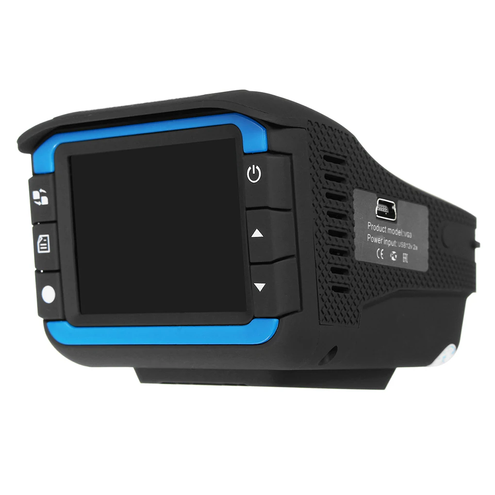 

LCD Screen HD Car DVR Recorder Video Dash Cam Camera Speed Detector 2 in 1 Support G-sensor Seamless Loop Video