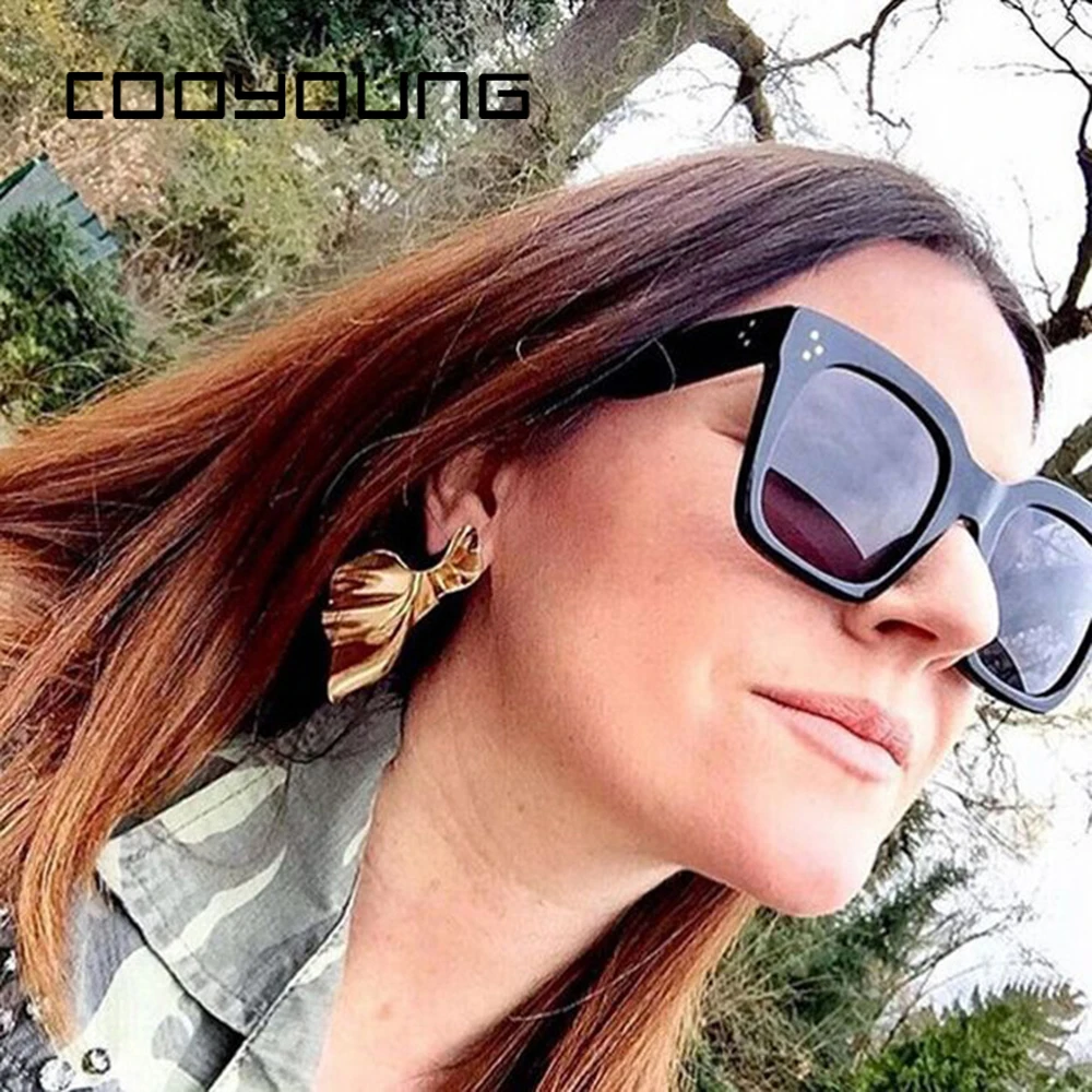 Очки солнцезащитные COOYOUNG квадратные для мужчин и женщин модные дизайнерские