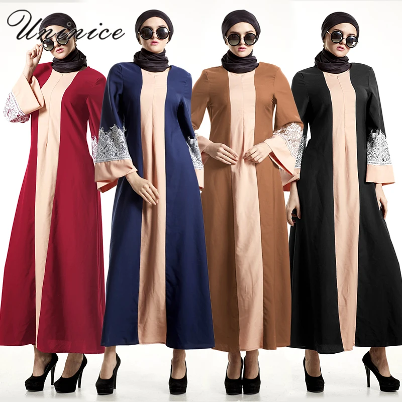 lace sleeve abaya
