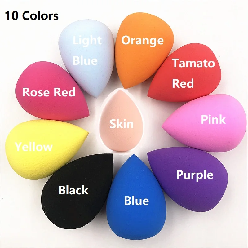 

1pcs Cosmetics Puff Powder Puff Smooth Women's Makeup Foundation Sponge Beauty to Make Up Tools Accessories Water-drop Shape Hot