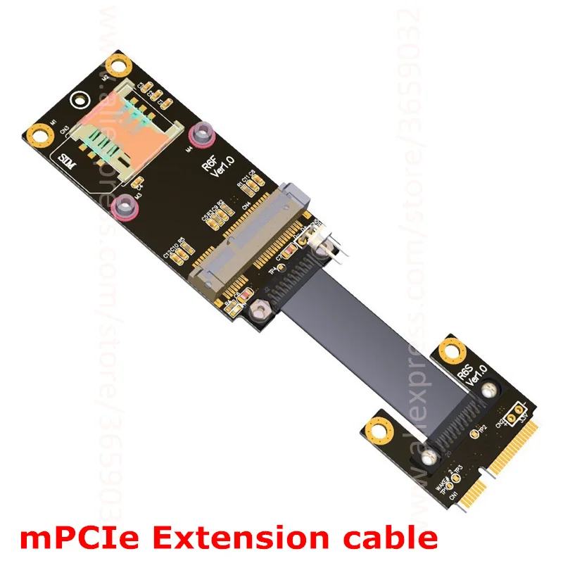 Мини PCI e mPCIe беспроводная сетевая карта Удлинительный шнур адаптер удлинитель