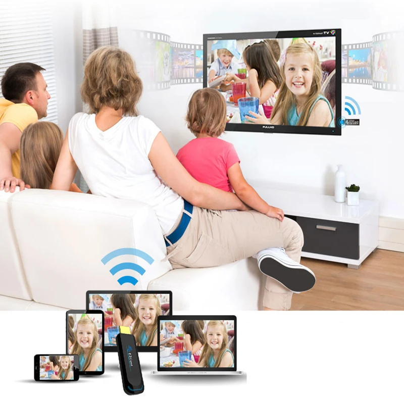  RANKMAN EZcast 2.4G 5G Anycast TV Stick Wireless WiFi Display Receiver HDMI Dongle Miracast DLNA Ai