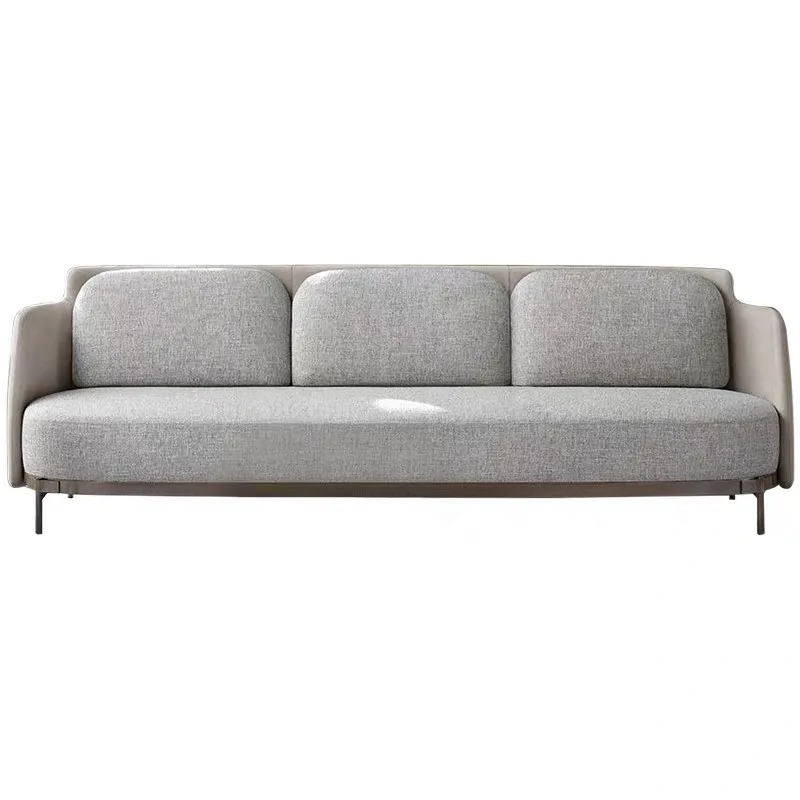 U-BEST роскошная мебель для дома дизайнер sedia ткань обивка кресло для отдыха медный металлический каркас ленточный стул - Цвет: 3 seater sofa