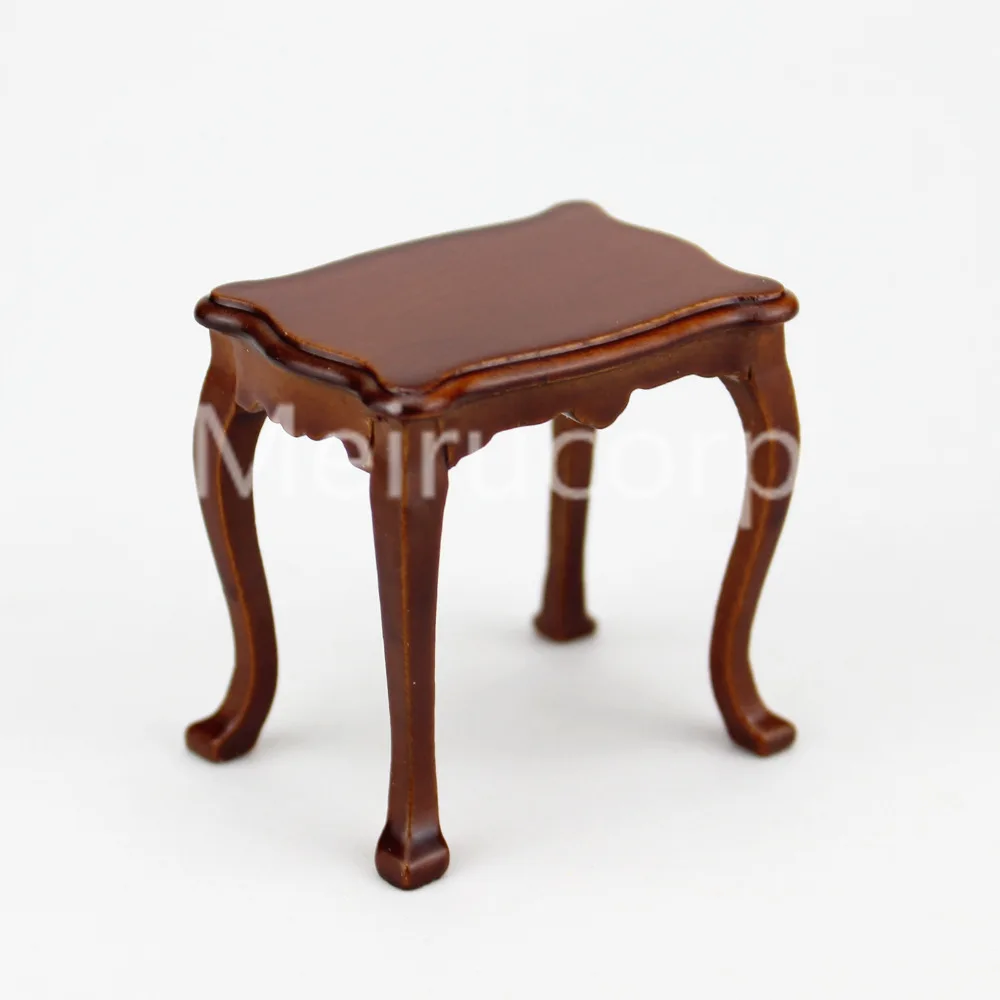 

Dollhouse 1/12 scale miniature Furniture model wooden small side table 12265