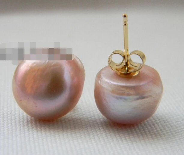 

Hot sell Noble- hot sell new - free shipping 12779 Baroque Lavender Freshwater Pearl Stud Earring