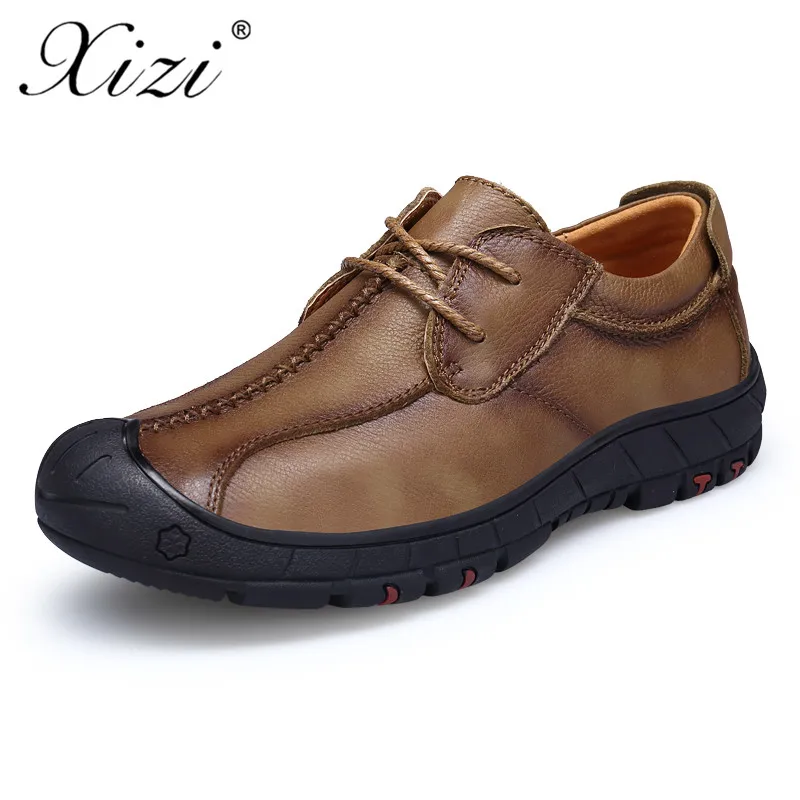 Cow Leather Shoes Men Causal Shoes Breathable Genuine Leather Mens ...