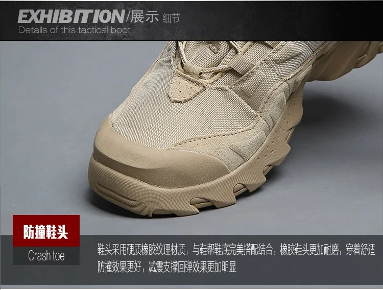 Водонепроницаемые мужские военные ботинки для пустыни, Мужская Уличная обувь, кроссовки для женщин, нескользящая рабочая обувь, спортивная обувь для альпинизма