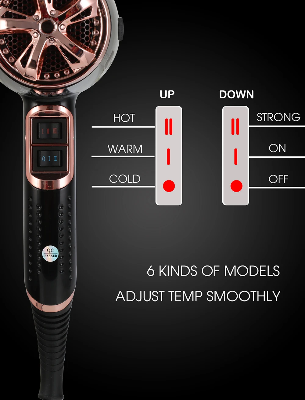 Secador de Cabelo Poderoso Profissional Tiro Frio Íon 110 v - 240 Ionic Queratina Ht037a Htg 2300 w 34 Cheap Secadores de cabelo