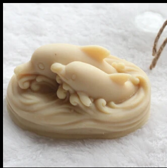 

Silica gel dolphin modelling silicone soap mold fondant cake decoration mold Handmade soap mold NO.:SO105 aroma stone moulds