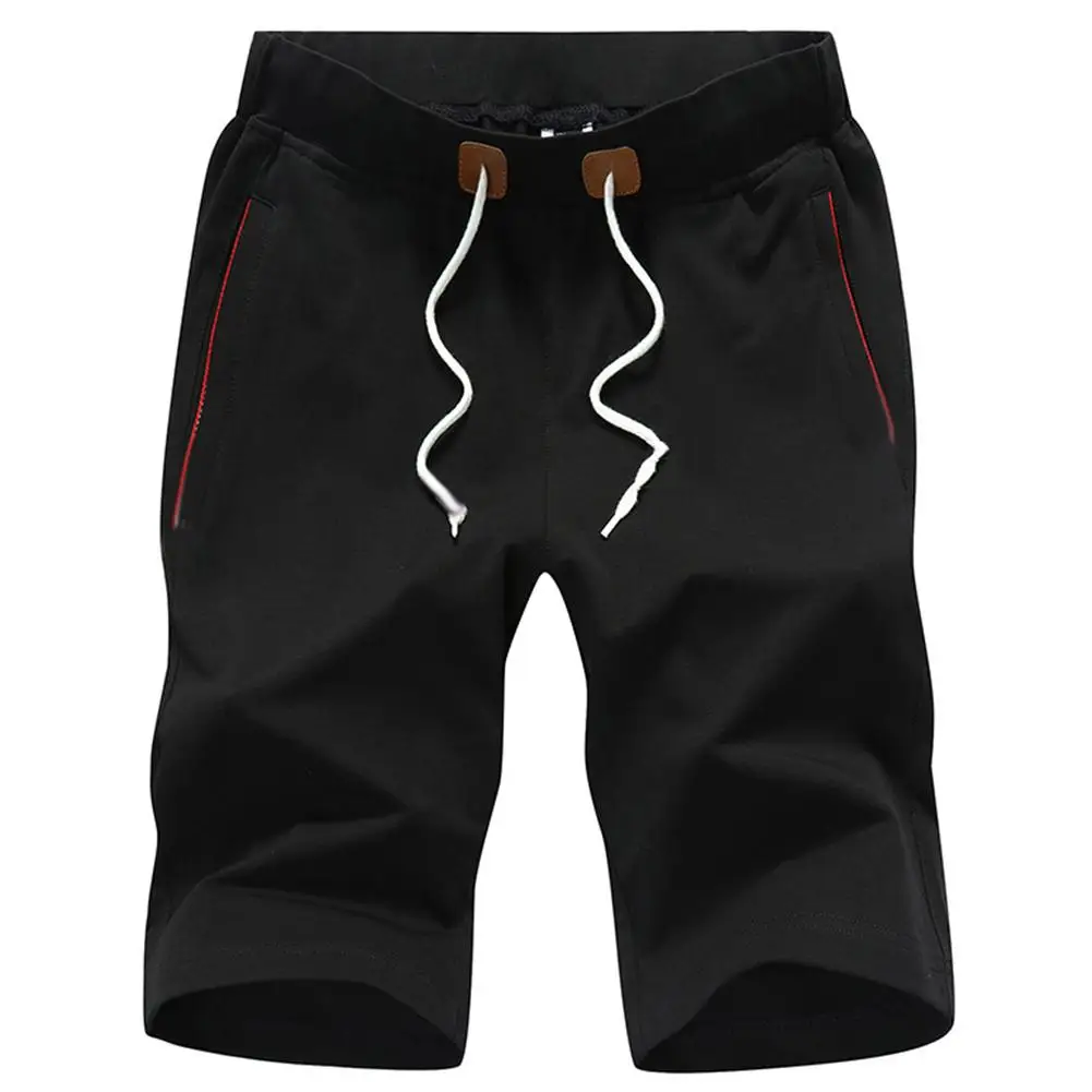 Спортивные бег для мужчин плюс размеры сплошной цвет шорты для женщин Drawstring фитнес Fifth брюки девочек модные