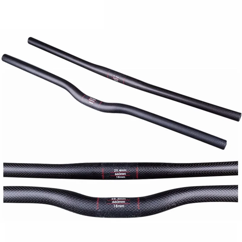 Stem Clamp 25.4mm Matte 3K Carbon Fibre Mountain Bike Hanelbar MTB