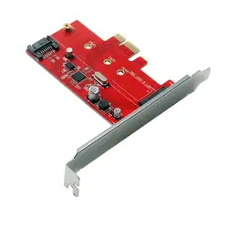 M.2 диск PCIe Ssd к PCI Express 3,0X1 и M.2 Sata Ssd к Sata Iii адаптер карта
