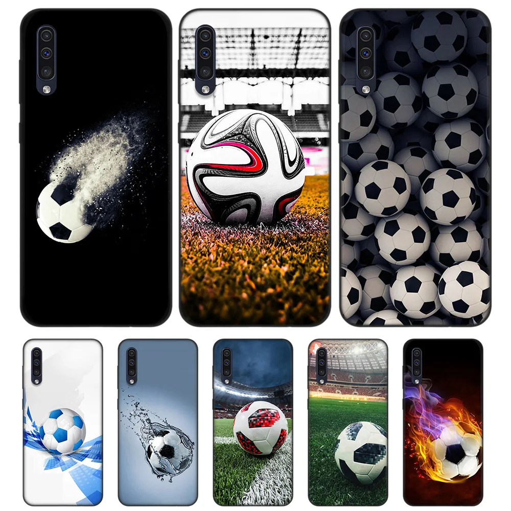 

Black Soft Silicone Protector Case Cover for Samsung Galaxy A6 A7 Plus 2018 A10 A20 A30 A40 A50 A60 A70 A80 A20E Cas football so