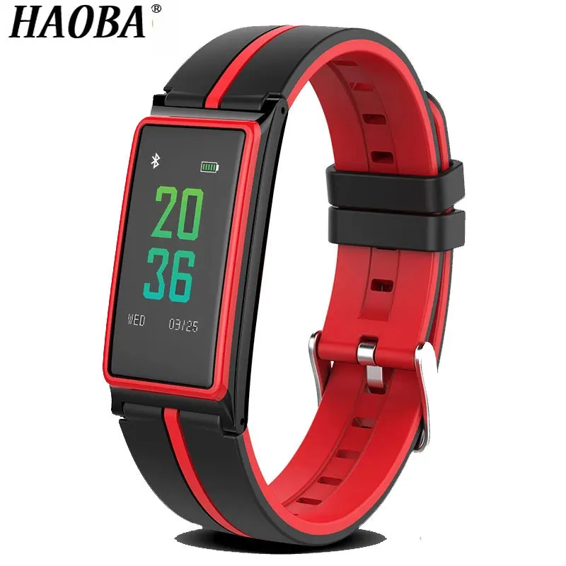 

HAOBA Smart Wristband Color LCD Smart Bracelet Heart Rate Blood Pressure Sleep Pedometer Fitness Smart band For IOS Android