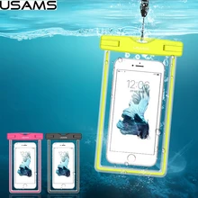 

USAMS Fluorescent IPX8 Waterproof Dive Case Bag for iPhone 6s / 6 4.7 with Strap