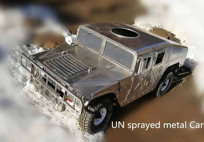 Новое высокое качество металлический Hummer 1/10 весы 313 мм Колесная база RC комплект кузова автомобиля Hummer оболочка для 1:10 осевой SCX10 D90