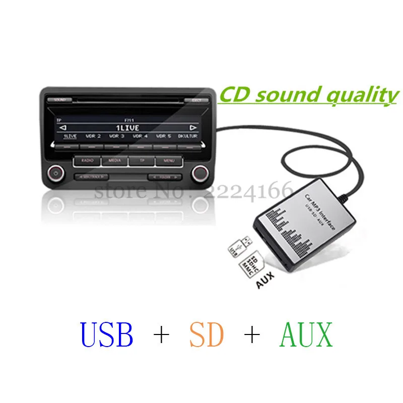 SITAILE USB SD AUX Автомобильный MP3-плеер адаптер CD Замена для Volvo sc-серии C70 S80 интерфейс Простая установка автомобиля часть Стайлинг