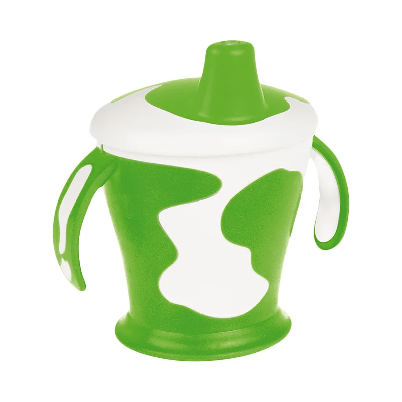 

Чашка-непроливайка Canpol с ручками, 250 мл. Little cow 9+, цвет: зеленый