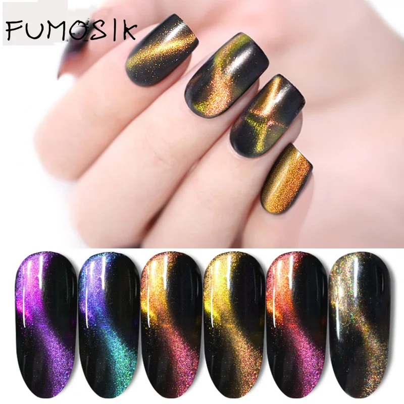 

Nail art optical chameleon rubber star cat eye gel 5D cat eye phototherapy gel UV Gel Brush two-color color gel 6 color decorati