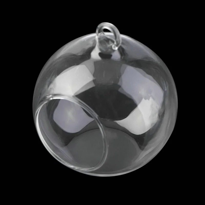 

2017 Creative Hanging Glass Ball Vase Flower Plant Pot Terrarium Container Home Office Decor Hanging Glass Vase JS21