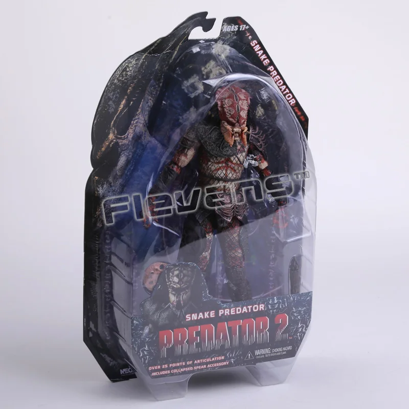 NECA Хищник 2 стража змея Сталкер хищник, ПВХ Фигурки коллекционные игрушки " 18 см