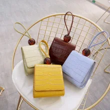 Сумка из воловьей кожи с круглыми бусинами, крокодиловая сумка с ремешком, Роскошная сумочка с бусинами и клапаном, сумочка, клатчи, новинка, модная женская сумка в стиле ретро