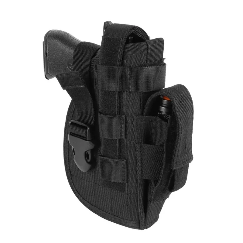 

Tactical Advanced Gun Holster Universal Right Hand Molle Modular Pistol Holster Combat Airsoft Waist Belt Holster Nylon
