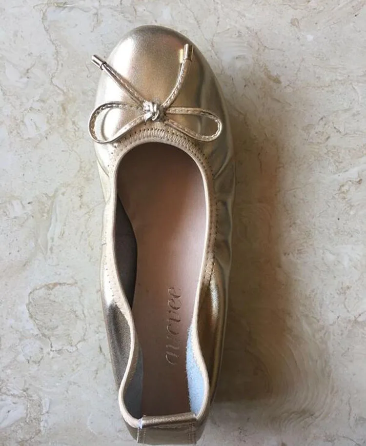 Casual Bowtie Loafers Sweet Candy Colors Women Flats Solid 2018 Summer Style Moccasin Yellow Ballet Flat Shoes Woman Size 34-43 (48)