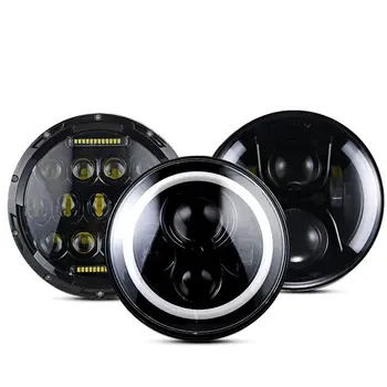 

Yait 40W 7inch Round Led Headlight Hi/Low Beam Light Halo Angle Eyes DRL Headlamp For Jeep Wrangler Off Road 4x4 Motorcycle