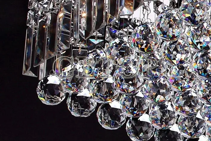 Лучшая цена Хорошее качество современный k9 кристалл Люстры L47 "x W10" x H10 "LED прямоугольник подвесной светильник для Гостиная /ресторан