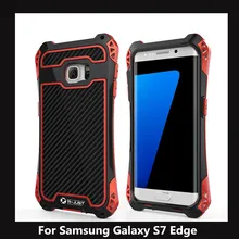 R-Just Upgraded AMIRA Powerfull Dropproof Carbon Fiber Cover Case for Samsung Galaxy S7 S7 Edge Back Case Cover