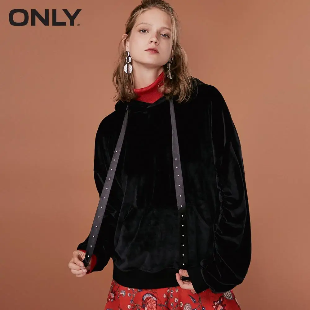 860.35 руб. 59% СКИДКА|Только женские осенние новые свободные толстовки с капюшоном и бусинами, Украшенные бусинами рукава, Дизайн рубашек | 11839S558-in Толстовки и кофты from Женская одежда on Aliexpress.com | Alibaba Group