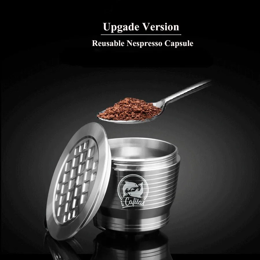 Nespresso многоразовая капсула многоразовый фильтр для кофе капельница Сталь Nespresso Cafeteira Capsulas De Cafe Recargables Reutilizables