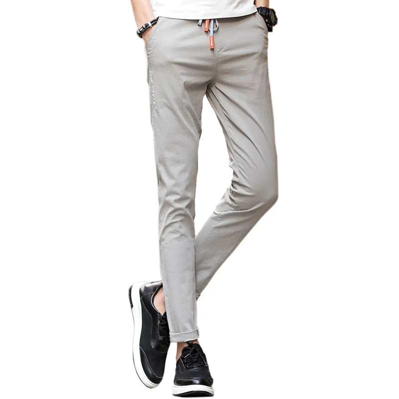 

2018 joggers sweatpants men casual pants fashion slim skinny sports male elastic waist trousers drawstring gym sweatpant cotton