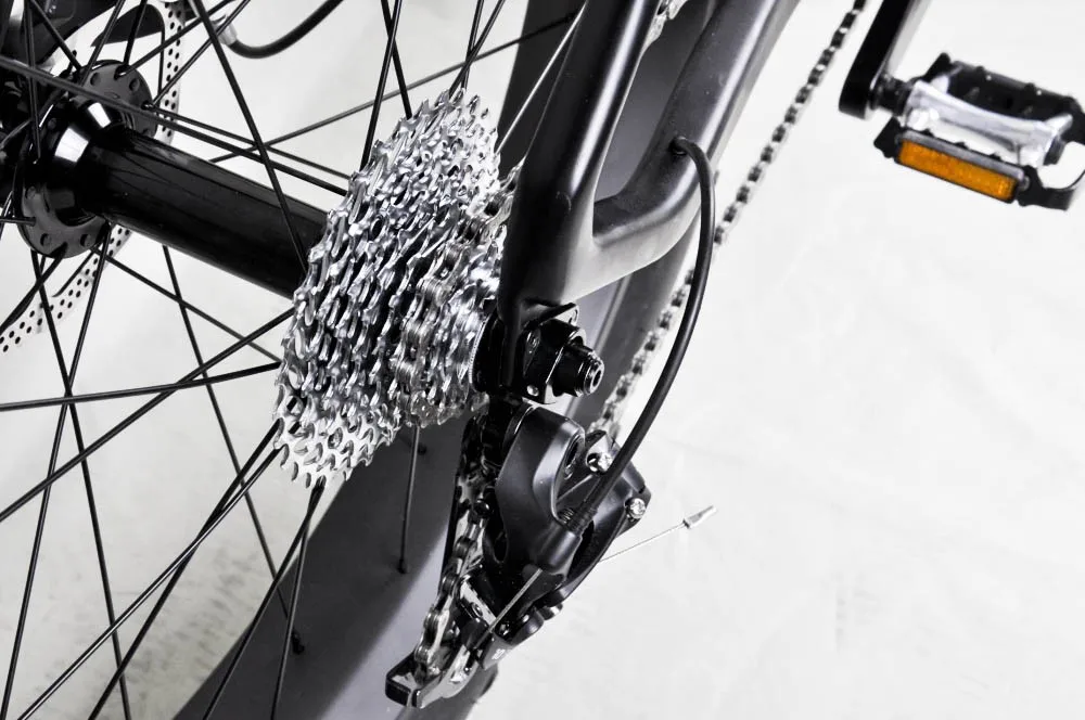 Discount 2018 new carbon UD complete full fat bicycle 80mm snow wheels super light sand bike fat bike wholesale China carbon bicycles 16