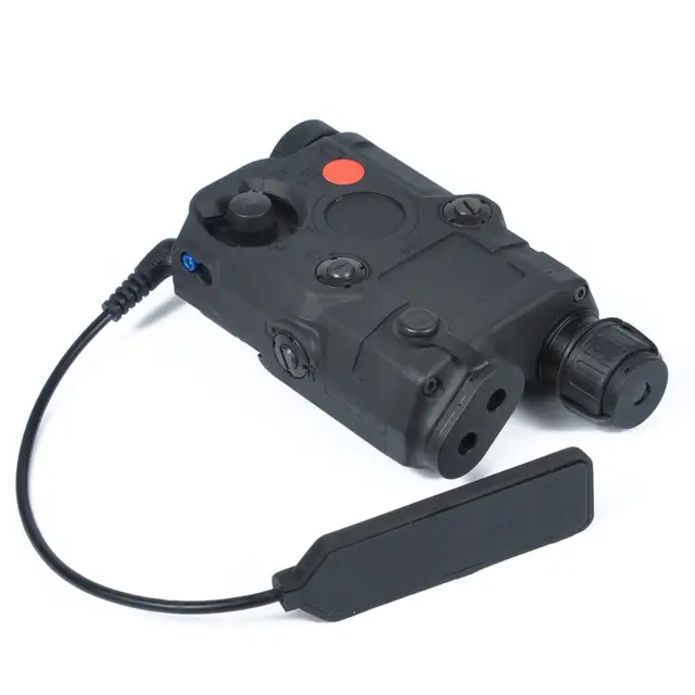 AIMTIS Airsoft PEQ 15 Tactical Light Laser Combo Rail Mounted Light Red