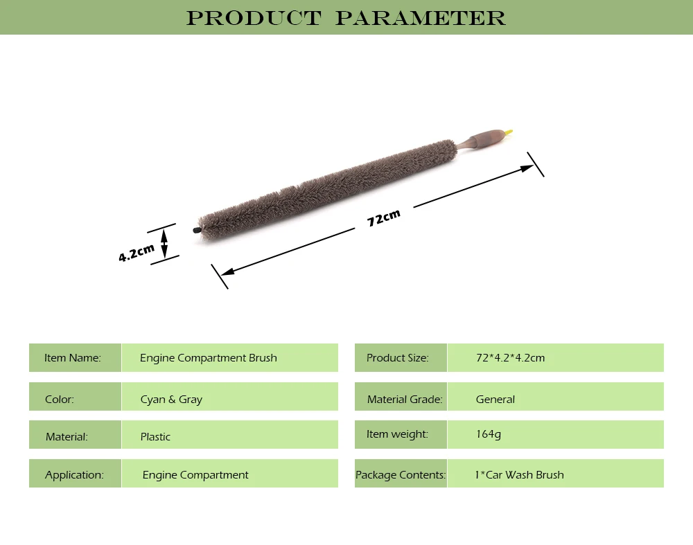 Щётка для моторного отсека, длинное гибкое мощное моющее средство с удобной ручкой для чистки автомобиля