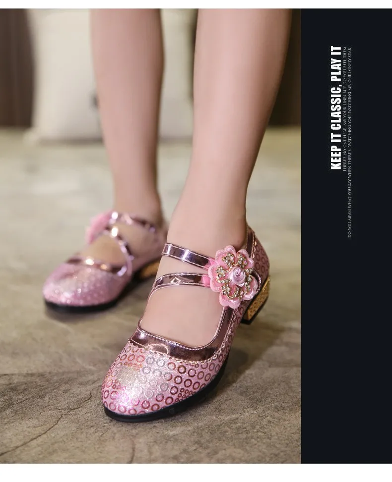 QGXSSHI/Лидер продаж года; обувь принцессы для девочек; летние дышащие сандалии; туфли для девочки со стразами; кожаные сандалии; детская обувь