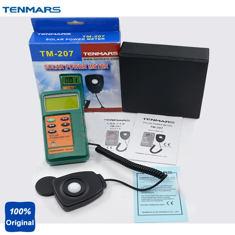 

High Precision Solar Radiation Detector Solar Power Meter Tester TM207