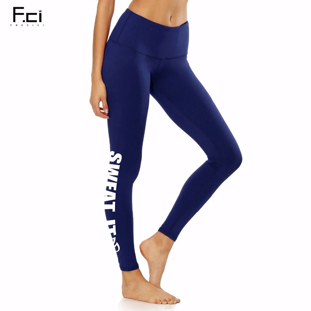 FRECICI Women High Waist Sports Leggings Breathable Yoga