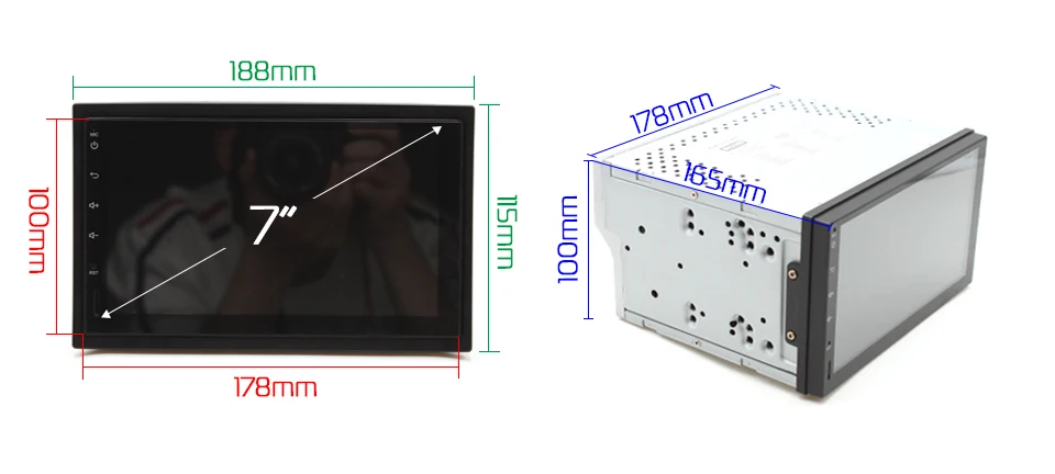 Best Marubox Universal 2 Din Android 8.1 Octa Core 7" IPS Car Multimedia Player GPS Navigation Stereo Radio Intelligent System 705DT8 9