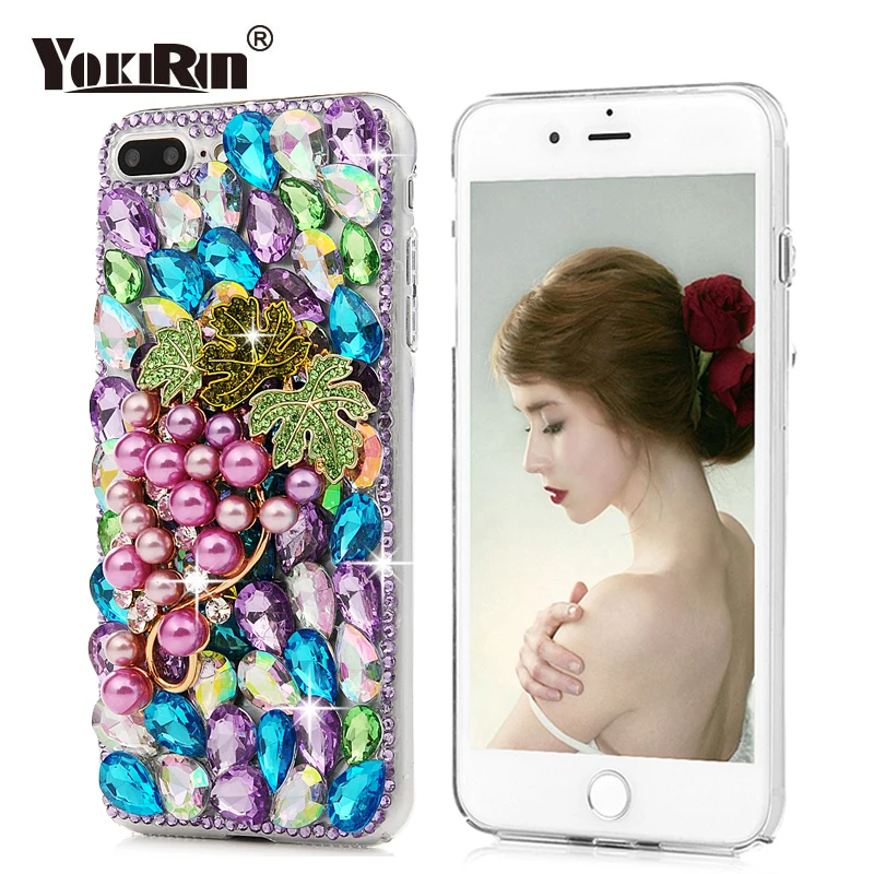 YOKIRIN 3D Стразы чехол для iPhone X 8 7 6S 6 Plus Bling Diamond Crystal жесткий пластиковый защитный 6|case