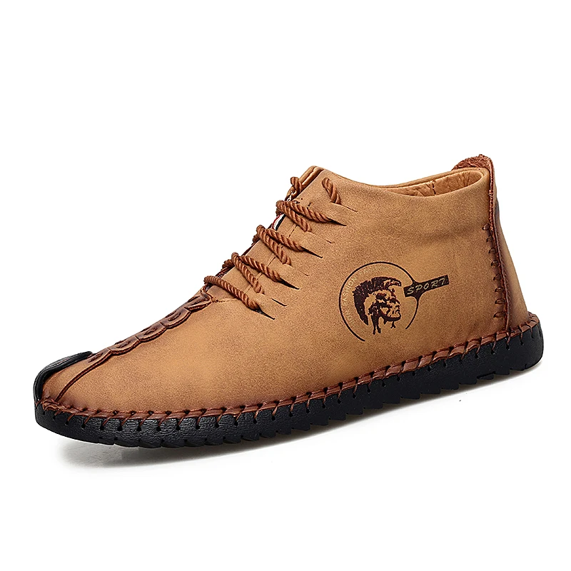 

Casual Shoes Loafers Men Shoes Quality Split Leather Shoes Men Flats Moccasins Shoes 6016