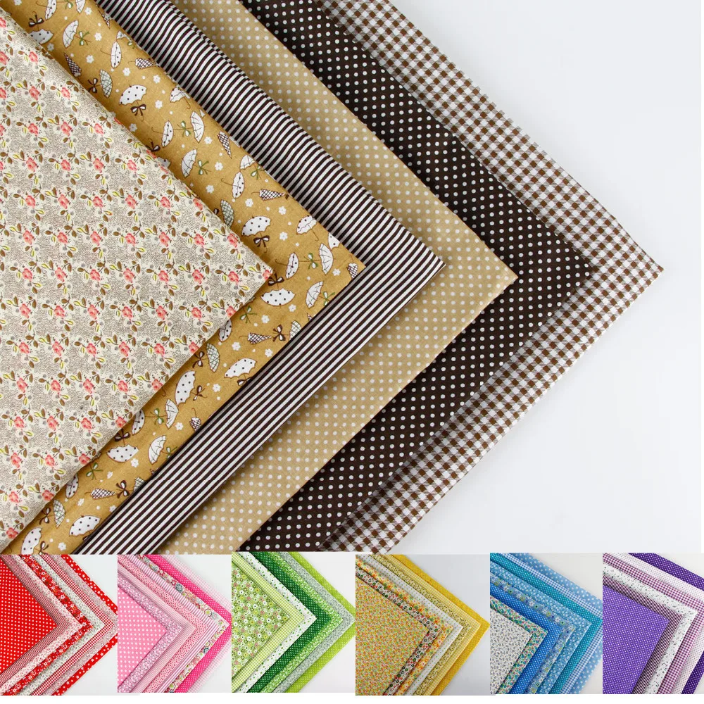 

8 style cloth 50 cm x 50 cm print cotton fabric bundle DIY handmade quilt patchwork fabrics