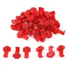 LeKing 50 Pcs/set PVC Wire Crimp Terminals Connector Quick Splice Wiring Cable Clamp Red Connection Wholesale Maintenance Tools ► Photo 3/6