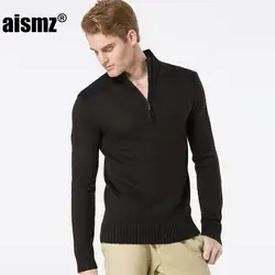 Aismz бренд Мужская одежда свитер 100% хлопок Повседневное Пуловеры для женщин 2017 зима-осень верхняя одежда теплая az0009