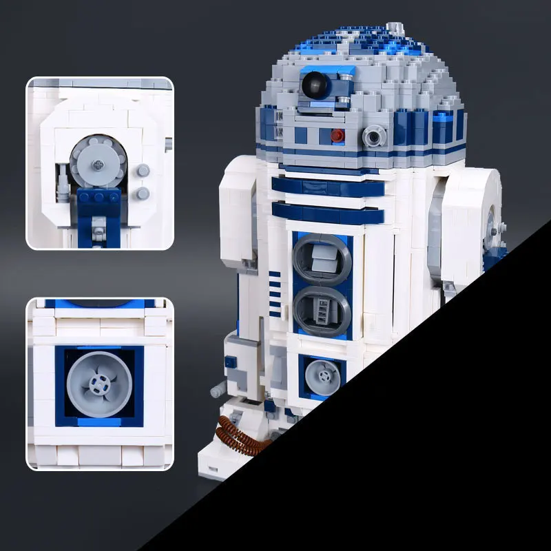 

Lepin 05043 2127PCS Genuine Star wars Series The R2 model D2 Robot Set Out of print Educational Building Block Bricks Toys 10225