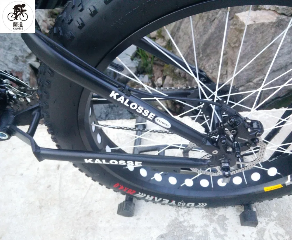Flash Deal Kalosse  Beach  bike  26*4.0 tires  Snow mountain bicycle  30 Speed  Microshift  folding Hydraulic  brakes 26er 11