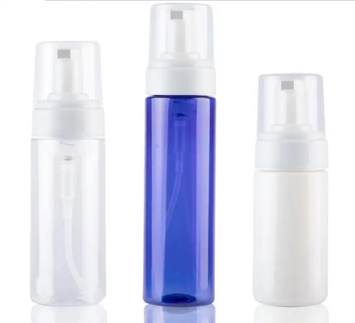 2pcs/LOT 100/150/200ML Foaming Soap Pump Shampoo Dispenser Lotion Liquid Foam Bottle Container Portable White/Clear/blue New | Красота и