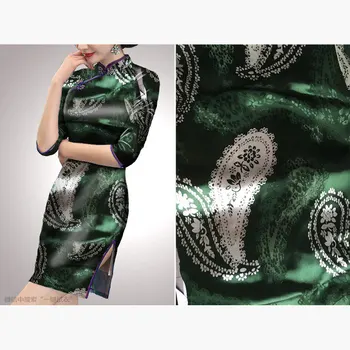 

2016 New Arrival Silk Burnout Bandanna Fabric Dress Cloth Half Transparent Green Color Free Shipping